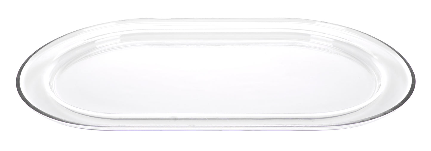 Air Cleaner Base - 21.62 x 12.62 x 1.1 in Tall Oval - Plastic - Clear - Each