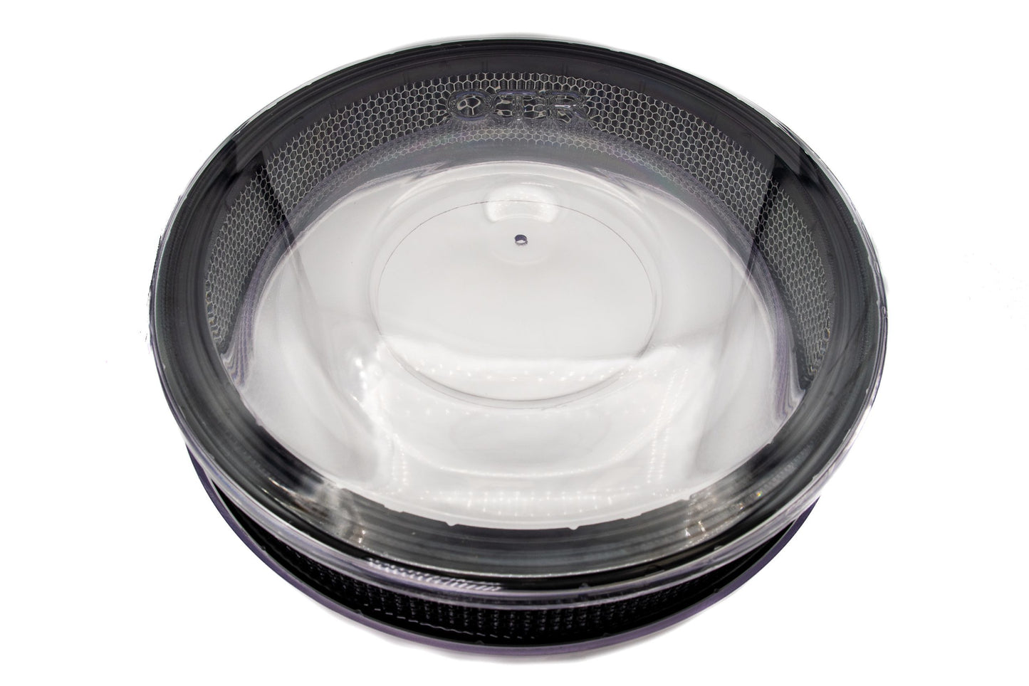 Air Cleaner Assembly - 18 in Round - 5 in Tall - 7.27 in Carb Flange - Dropped Base - Plastic - Clear - Kit