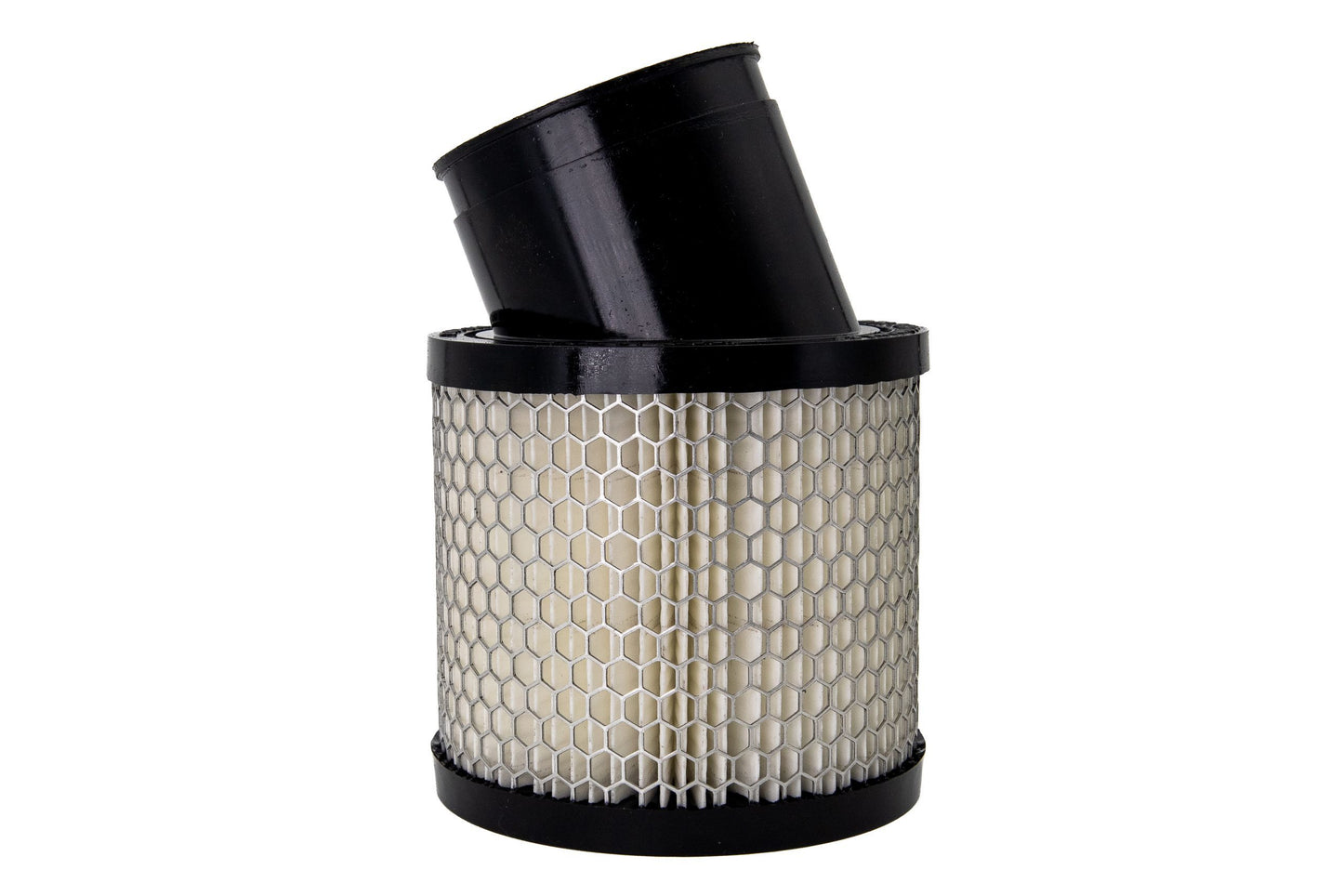 Air Filter Element - Round - 4.25 in Diameter - 4 in Tall - Wire Mesh Included - Paper - White - Dirt Kart - Each
