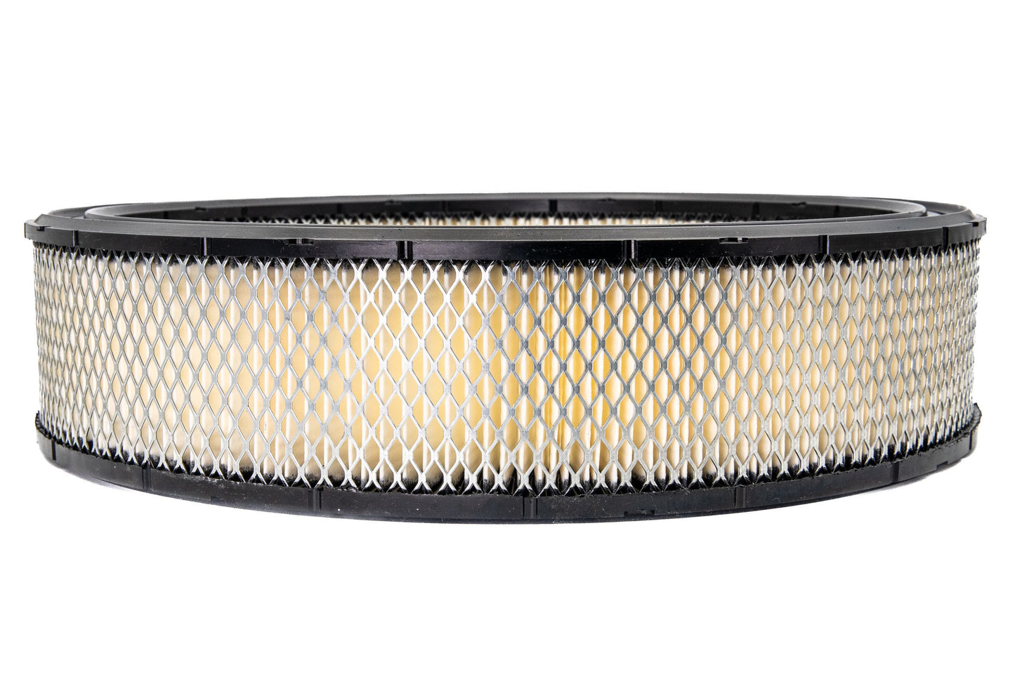 Air Filter Element - Round - 14 in Diameter - 3 in Tall - Wire Mesh Included - Paper - White - Universal - Each