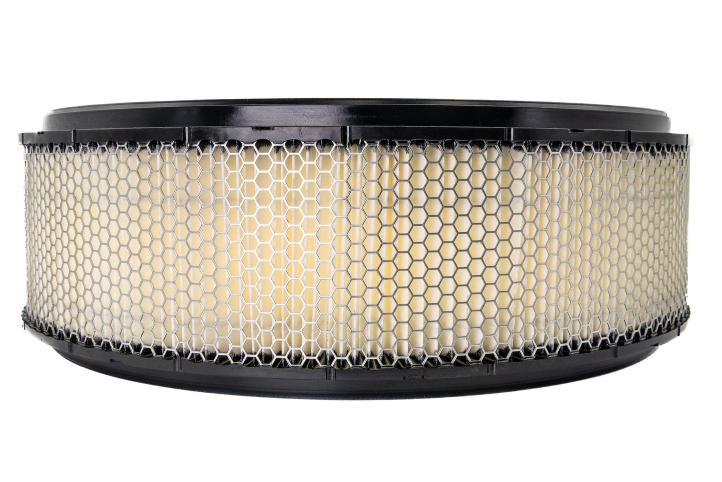 Air Filter Element - Round - 14 in Diameter - 3 in Tall - Wire Mesh Included - Paper - White - Universal - Each