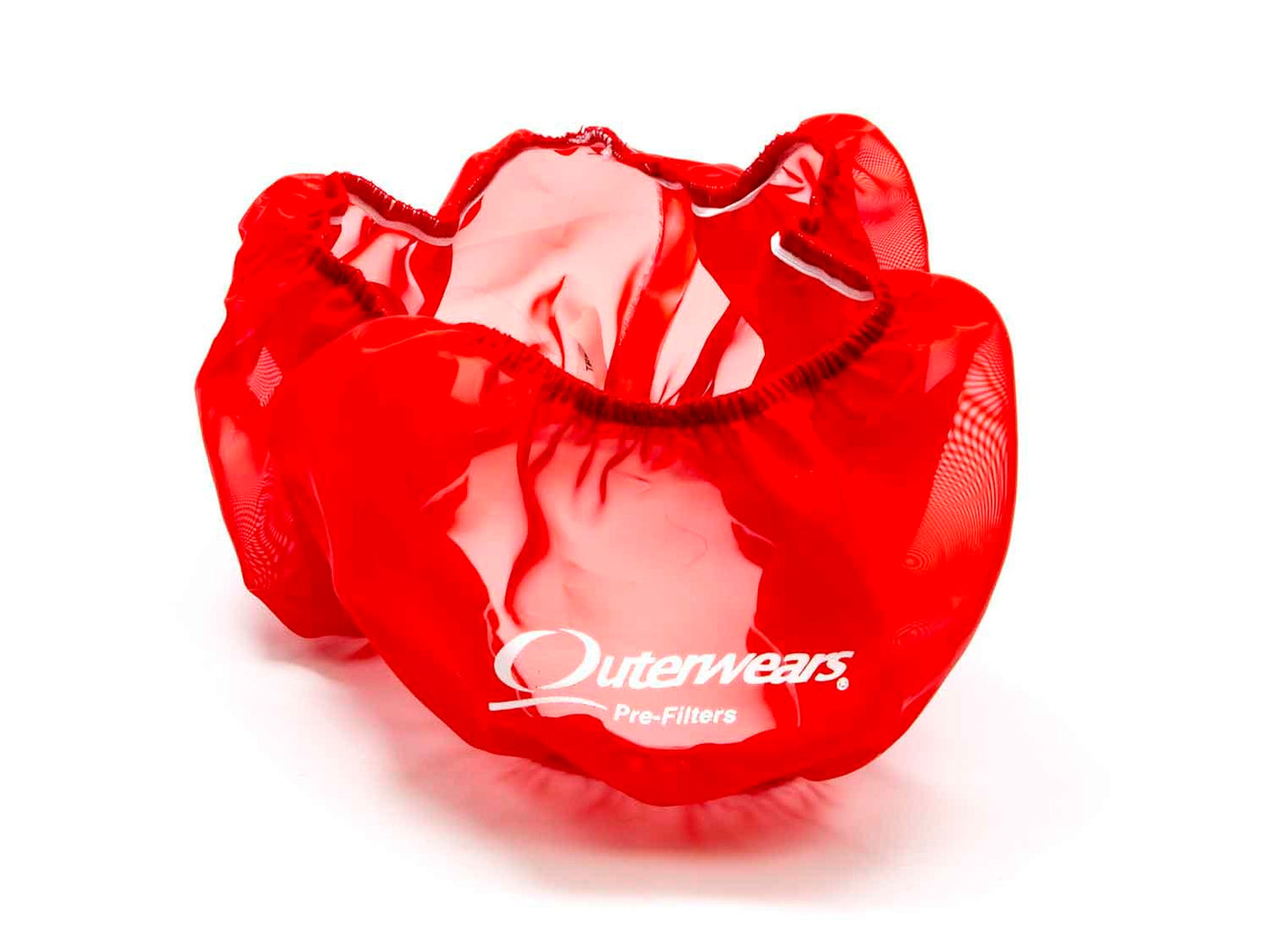 Air Filter Wrap - Pre Filter - Round - 14 in Diameter - 4 in Tall - Outerwears Logo - Polyester - Red - Each