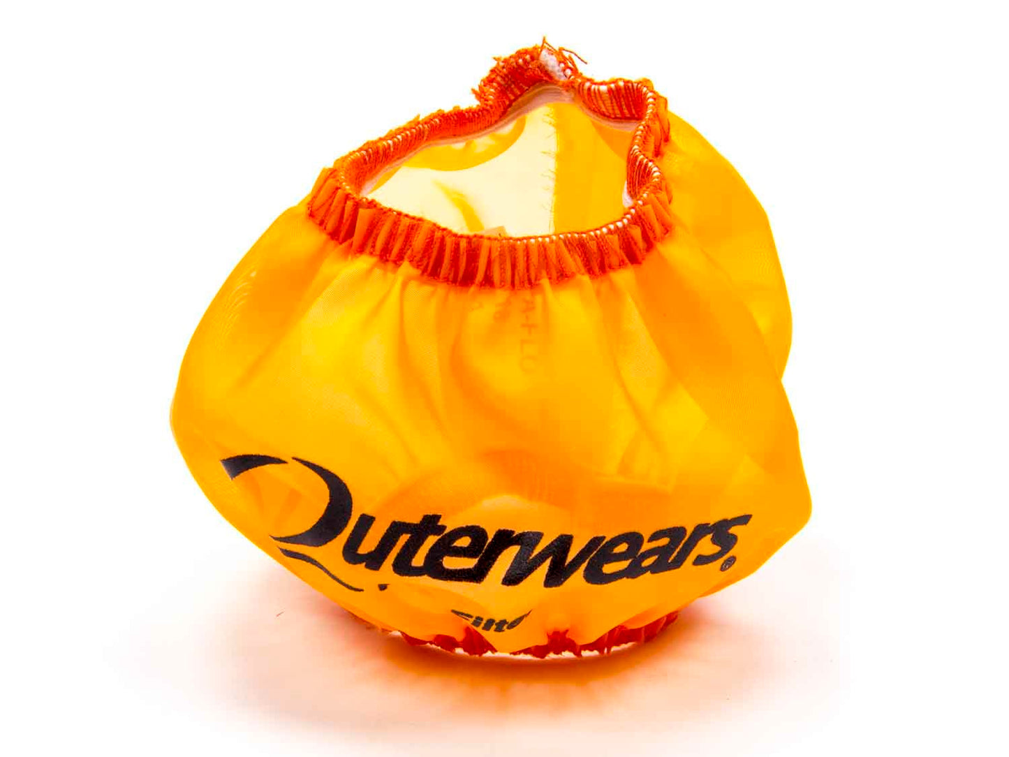 Breather Wrap - Pre Filter - Round - 3 in Diameter - 2.5 in Tall - Outerwears Logo - Polyester - Orange - Shielded Breathers - Each