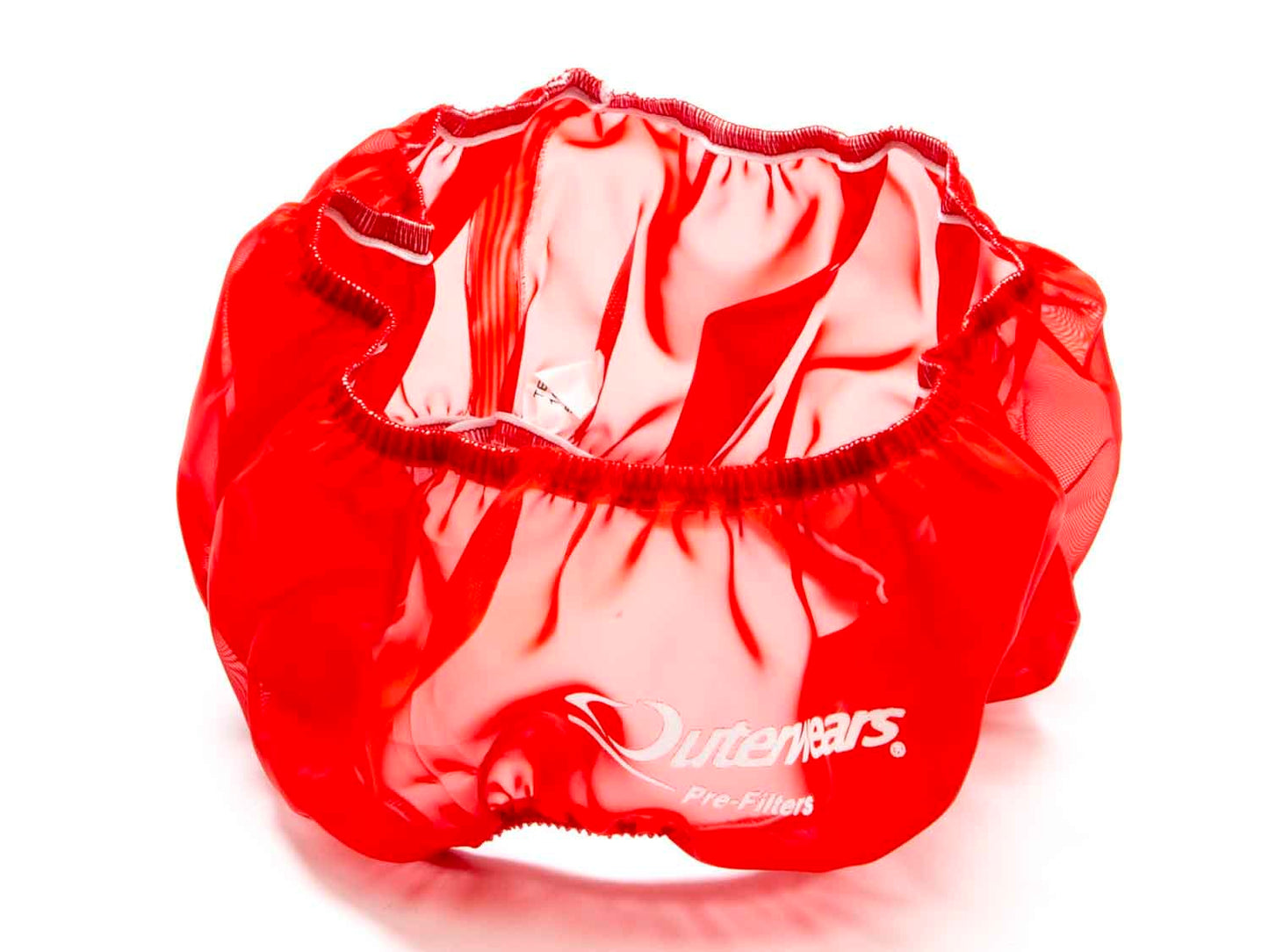 Air Filter Wrap - Pre Filter - Round - 14 in Diameter - 3 in Tall - Outerwears Logo - Polyester - Red - Each