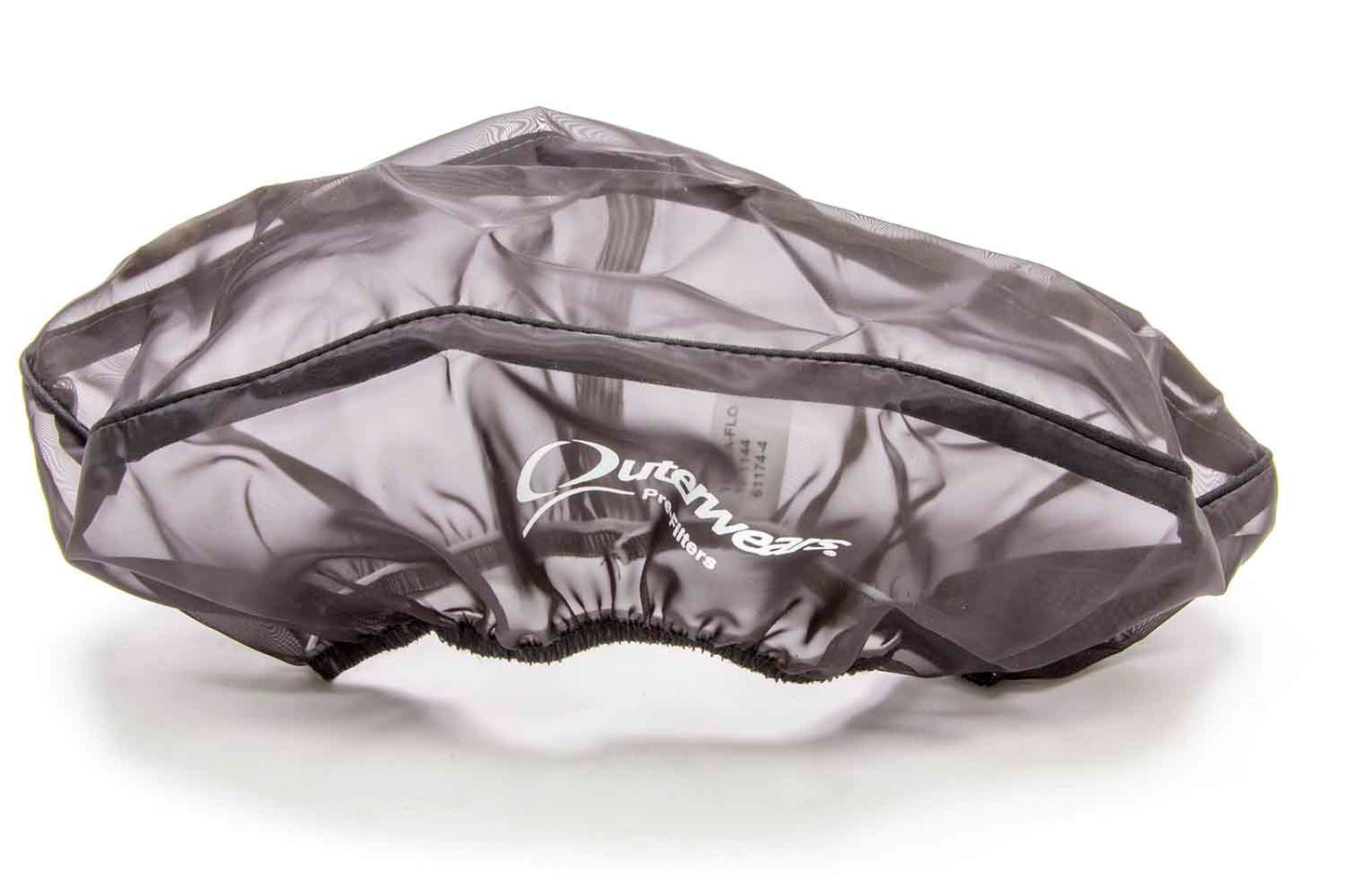 Air Filter Wrap - Pre Filter - Oval - 13 in Long - 5 in Width - 3.5 in Tall - Top - Outerwears Logo - Polyester - Black - Each