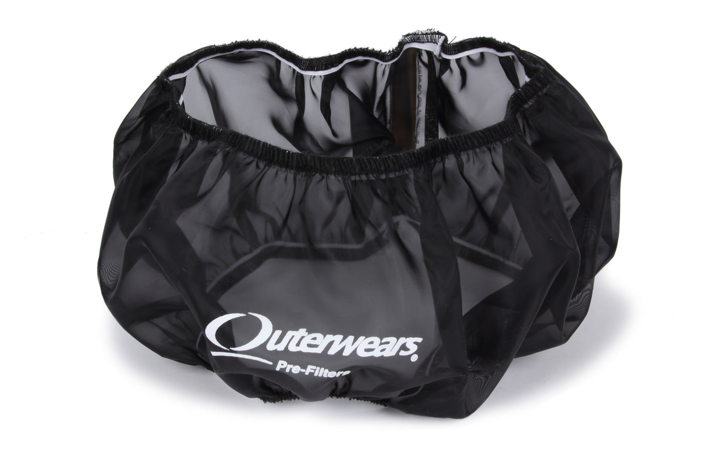 Air Filter Wrap - Pre Filter - Oval - 14.625 Long - 7.75 in Width - 4 in Tall - Outerwears Logo - Polyester - Black - Each