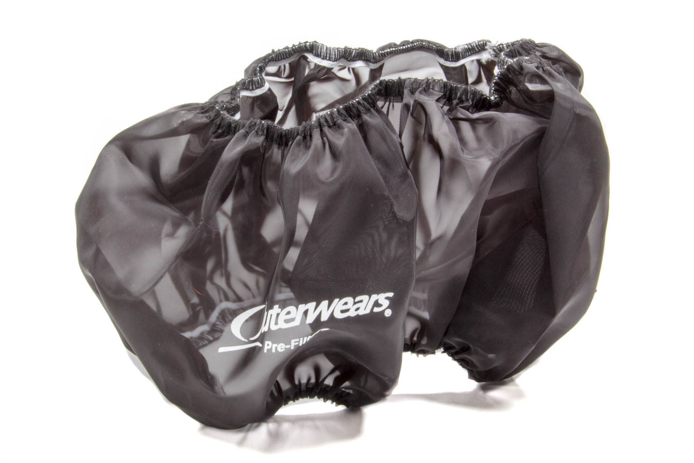 Air Filter Wrap - Pre Filter - Round - 15 in Diameter - 4 in Tall - Top - Outerwears Logo - Polyester - Black - Each