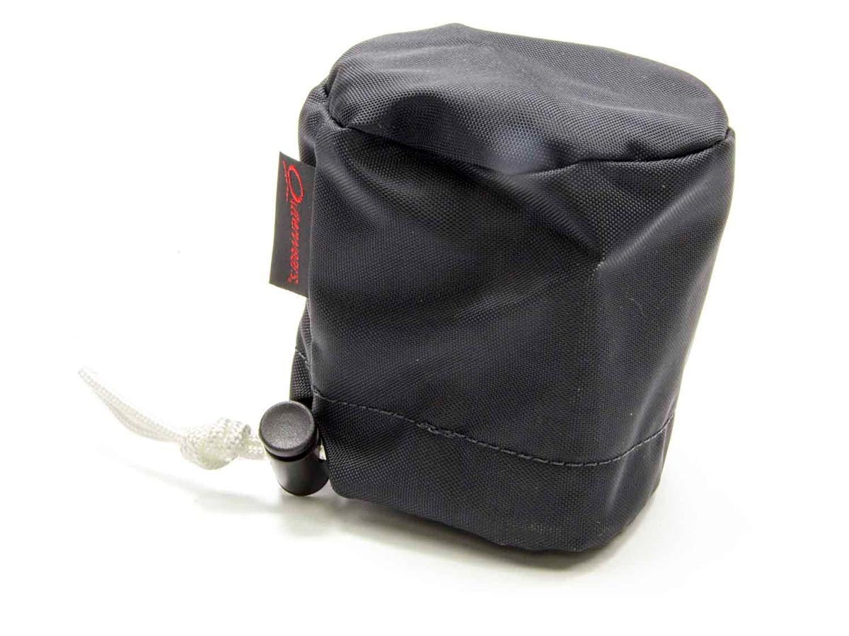 Scrub Bag - 3 in OD - 2.5 in Tall - Polyester - Black - Breathers - Each