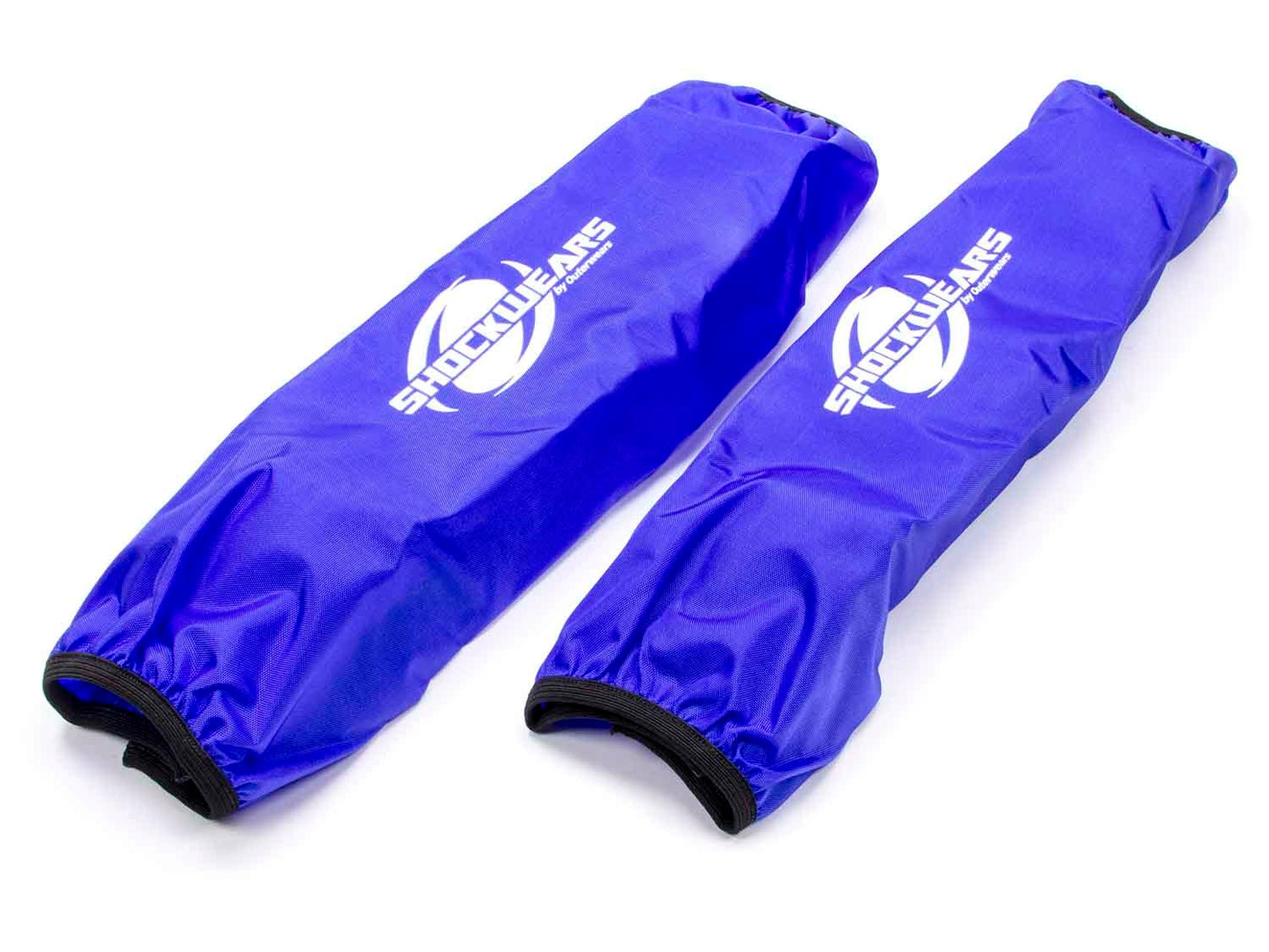 Shock Cover - Shockwears - 16 in Long - 5.000 in OD - Elastic Ends - Hook and Loop Closure - Polyester - Blue - Pair