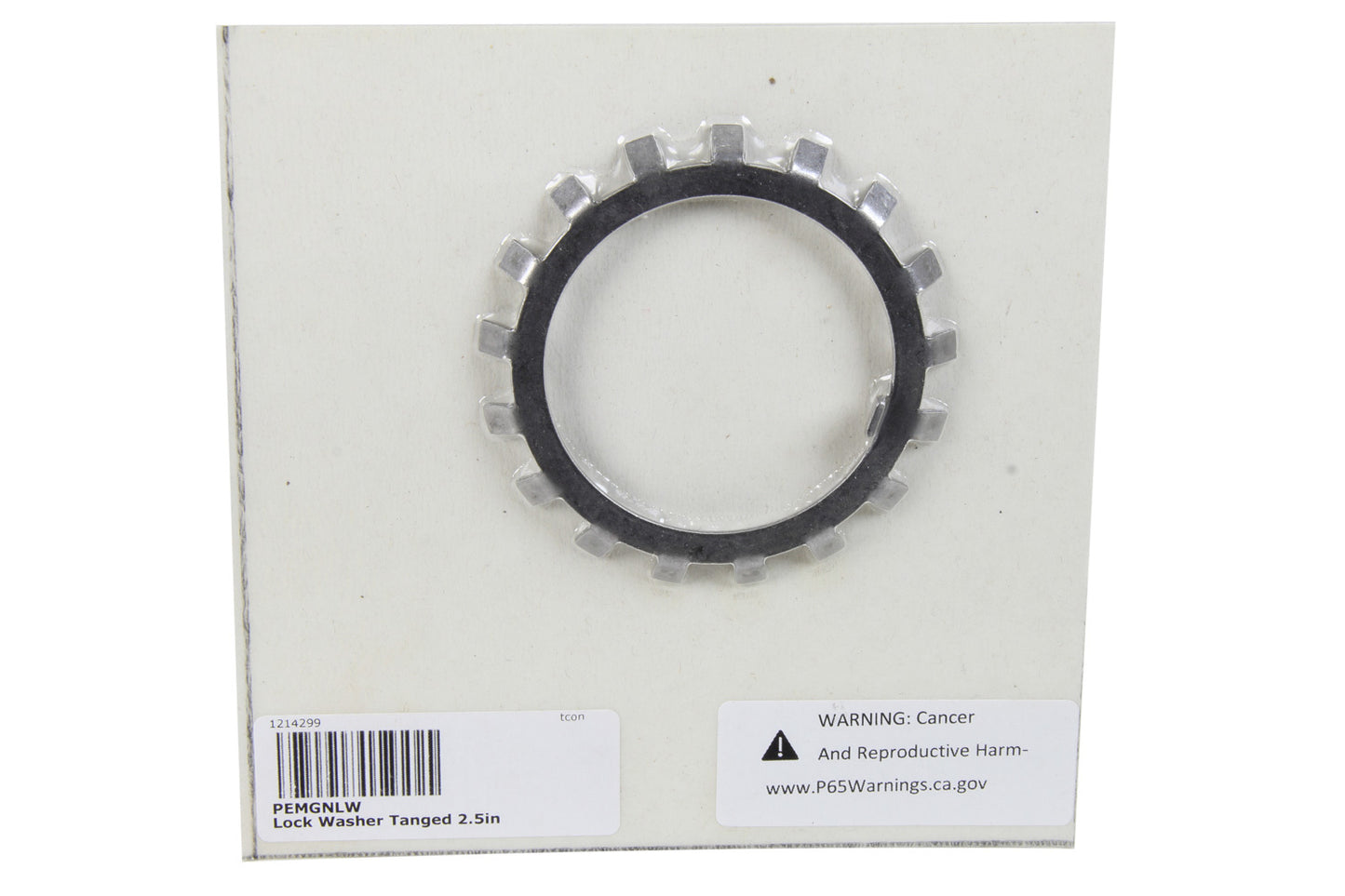 Lock Washer - Tab - Steel - Zinc Oxide - 2-1/2 in Grand National Wheel Hub - Each