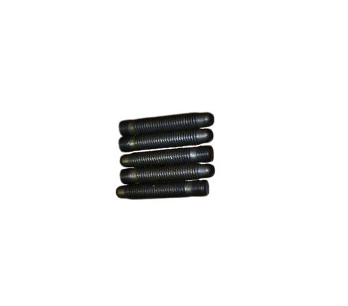 Wheel Stud - 5/8-11 in Thread - 3.75 in Long - Screw-In - Steel - Black Oxide - Set of 5