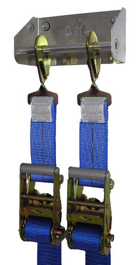 Tie Down Hanger - Wall Mount - 8 x 3.25 x 4 in - Aluminum - Natural - Each