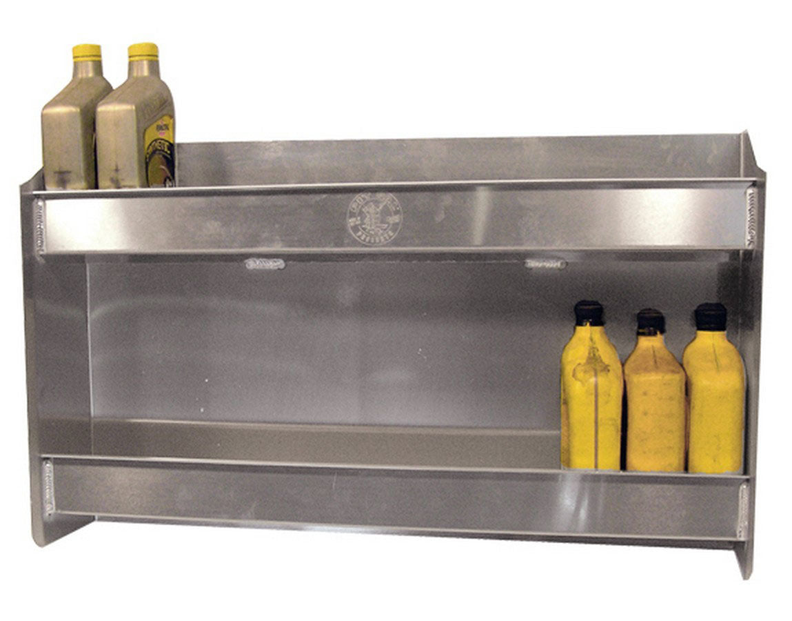 Trailer Cabinet - 31 x 18 x 6 in - Aluminum - Natural - Holds 24 Quarts of Oil - Each