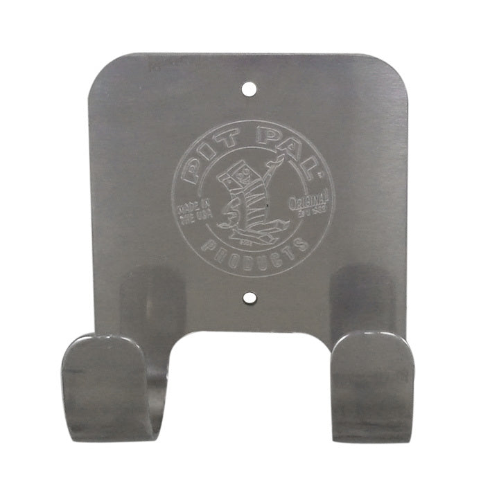 Broom Holder - Wall Mount - 4.5 x 5.75 x 2.25 in - Aluminum - Natural - Each
