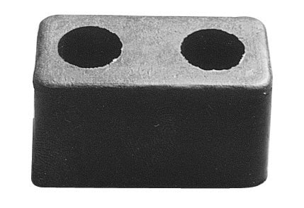 Trailer Door Bumper - 6 x 3-1/4 x 2-7/8 in - Rubber - Black - Each