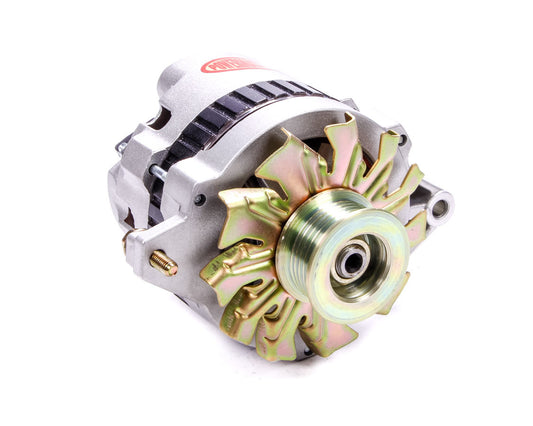 Alternator - CS130 - 140 amps - 12V - 1-Wire / 3-Wire - 6-Rib Serpentine Pulley - Straight Mount - Aluminum Case - Natural - GM - Each