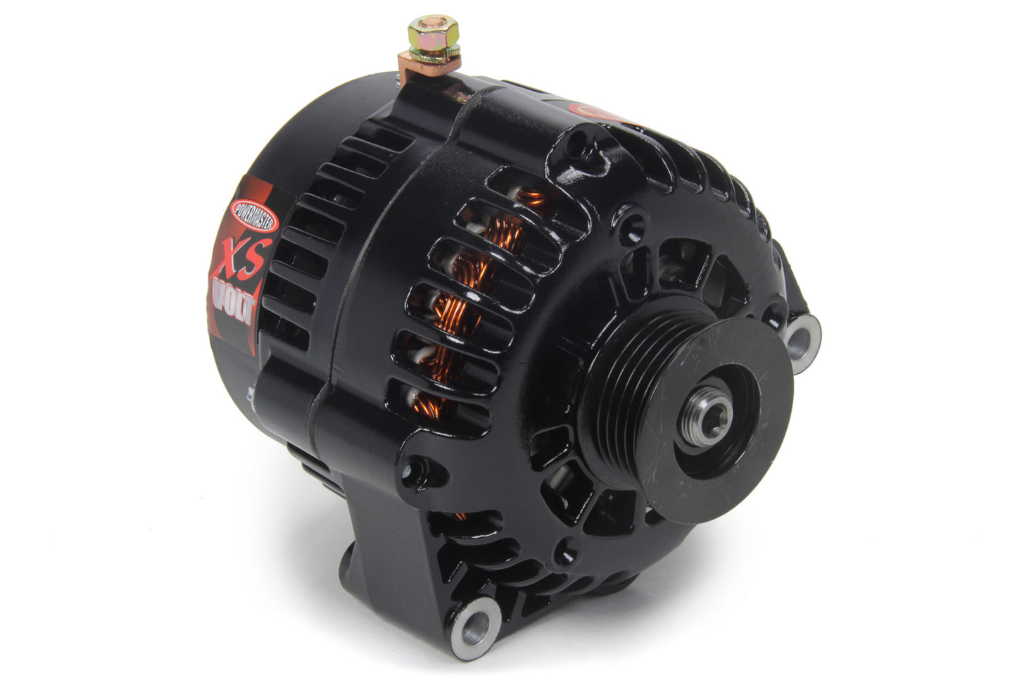 Alternator - AD230 - 165 amps - 12V / 16V - 1-Wire - 6-Rib Serpentine - Aluminum - Aluminum Case - Black Paint - GM - Each
