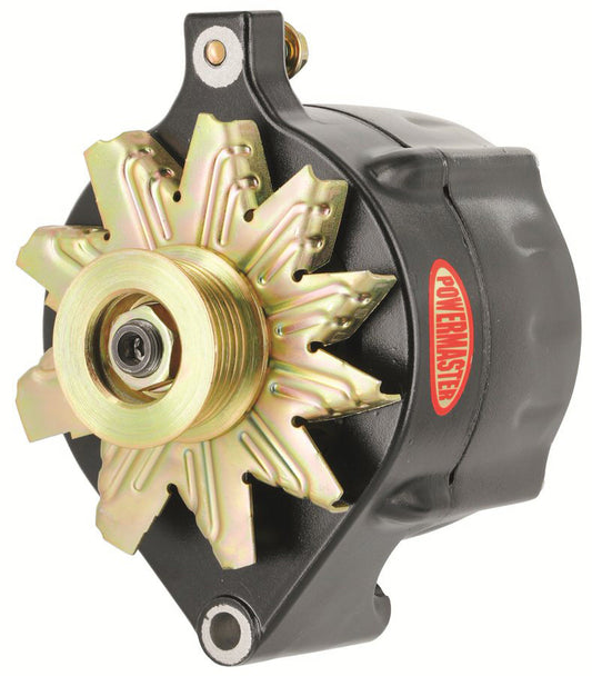Alternator - Ford Style Race - Smooth - 150 amps - 12V - 1-Wire - 6-Rib Serpentine Pulley - Aluminum Case - Black Powder Coat - Ford - Each