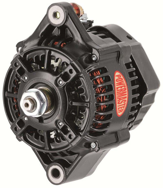 Alternator - Denso Style Race - Denso 118 mm - 150 amps - 12V - 1-Wire - No Pulley - Aluminum Case - Black Powder Coat - Denso Style - Each