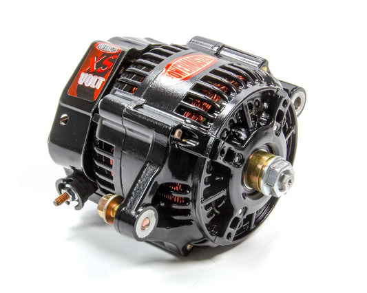 Alternator - Denso Style Race - Denso 118 mm - 150 amps - 12-16V - 1-Wire - No Pulley - Aluminum Case - Black Powder Coat - Denso Style - Each