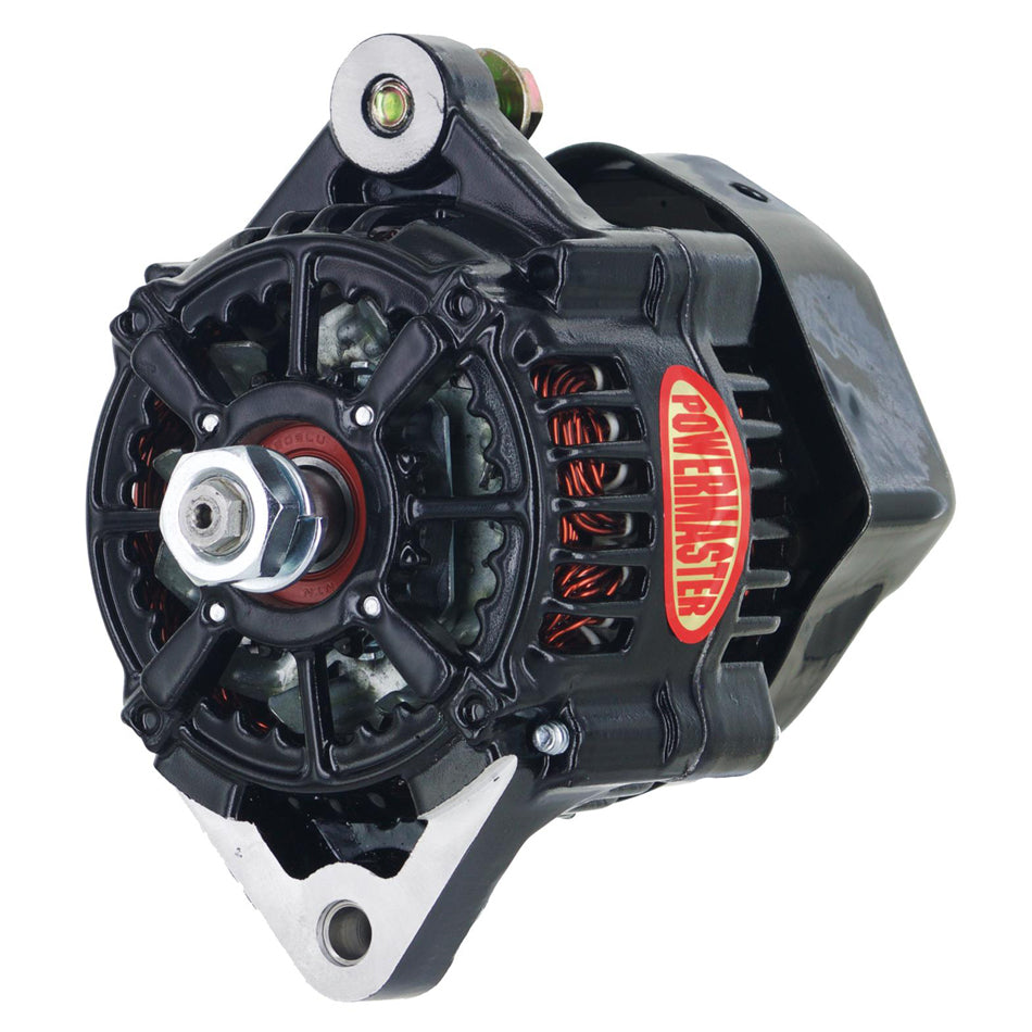 Alternator - Denso Style Race - Denso 100 mm - XS Volt - 75 amps - 12-16V - 1-Wire - Aluminum Case - Black Powder Coat - Denso Style - Each