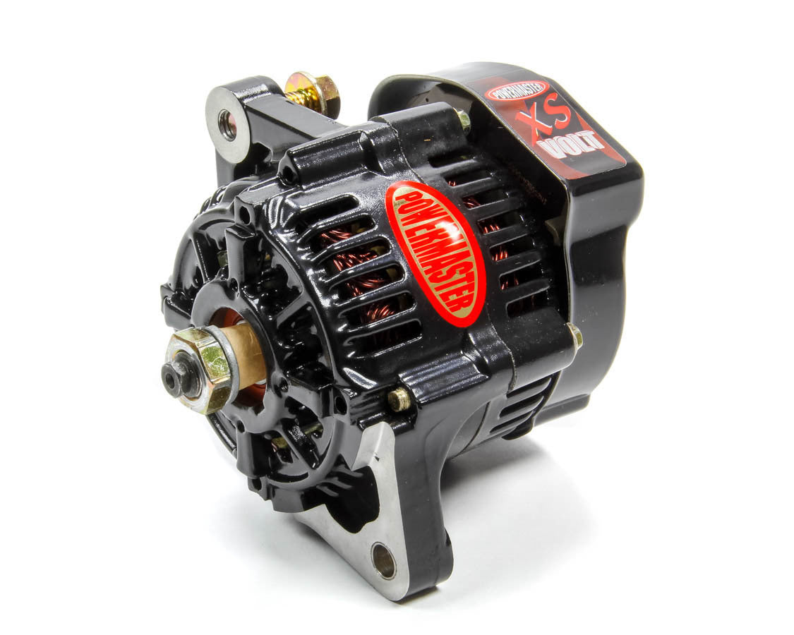 Alternator - Denso Style Race - 55 amps - 12V / 16V - 1-Wire - No Pulley - Aluminum Case - Black Powder Coat - Denso Style - Each