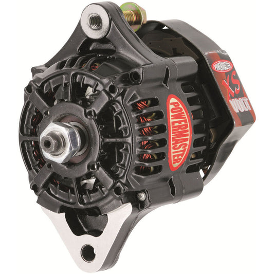 Alternator - Denso Style Race - Denso 93 mm - XS - 75 amps - 12V / 16V Adjustable Voltage - 1-Wire - No Pulley - Aluminum Case - Black Powder Coat - Denso Style - Each