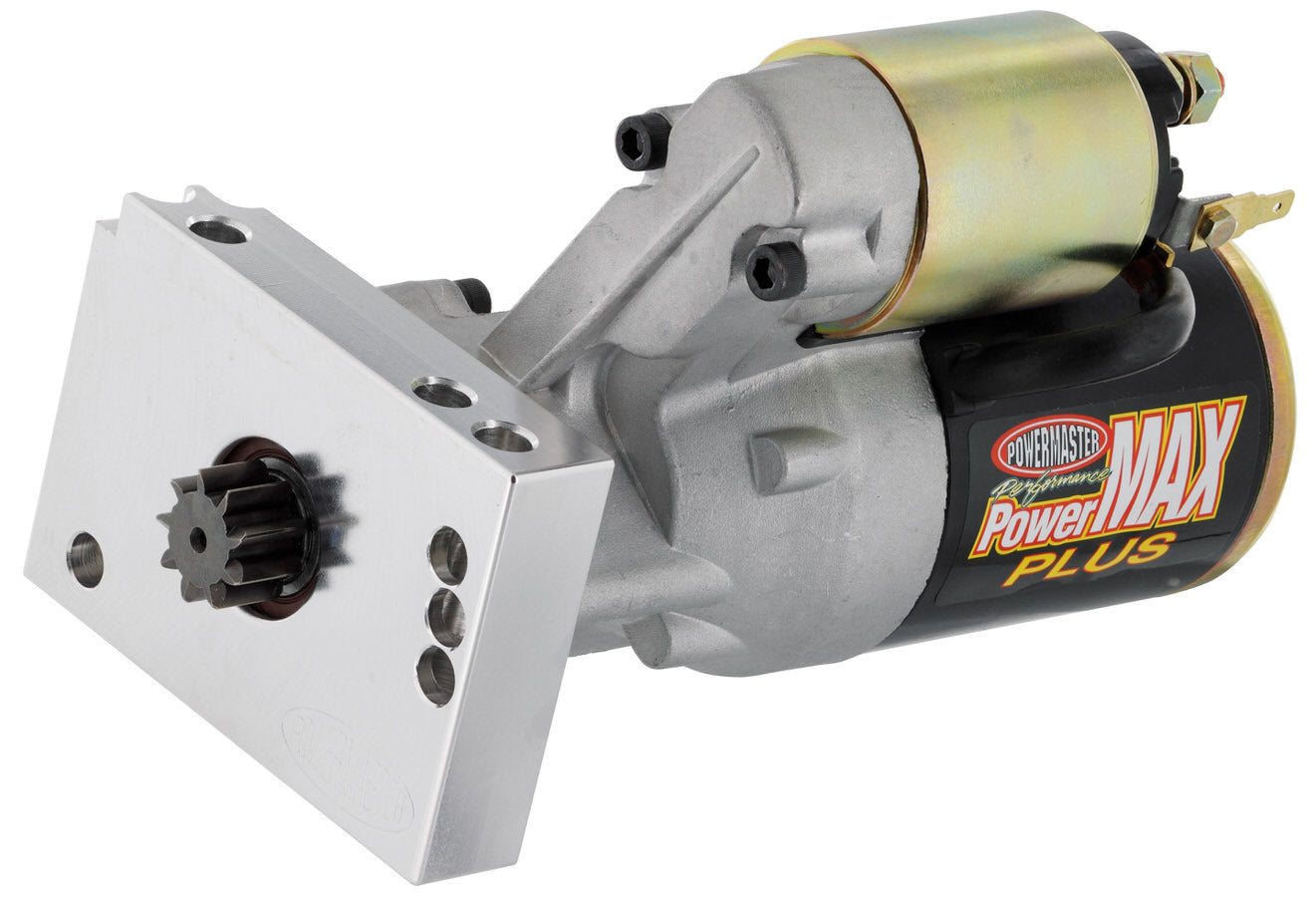 Starter - PowerMAX Plus - 3.75:1 Gear Reduction - Natural - 153 / 168 Tooth Flywheel - Hitachi-Style - Straight Bolt - Chevy V8 - Each