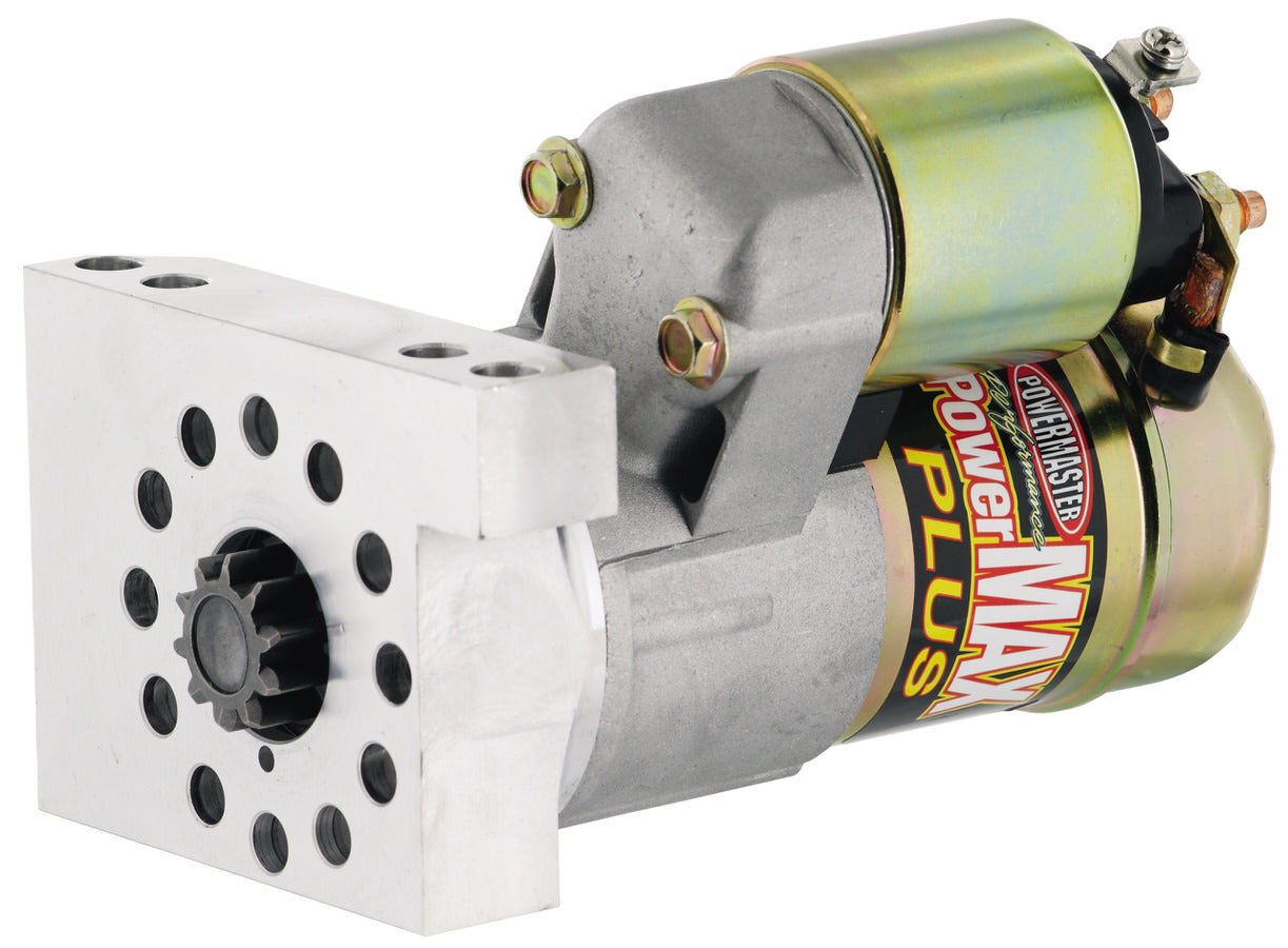 Starter - PowerMAX Plus - 6.1:1 Gear Reduction - Natural - 153 / 168 Tooth Flywheel - Straight Bolt - Chevy V8 - Each