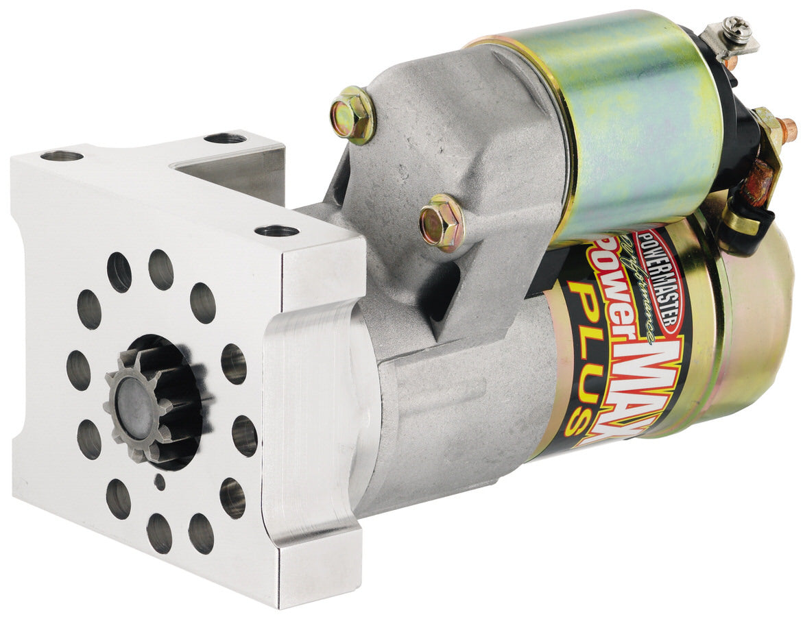 Starter - Powermax Plus - 6.1:1 Gear Reduction - Natural - 168 Tooth Flywheel - Staggered Bolt - Chevy V8 - Each