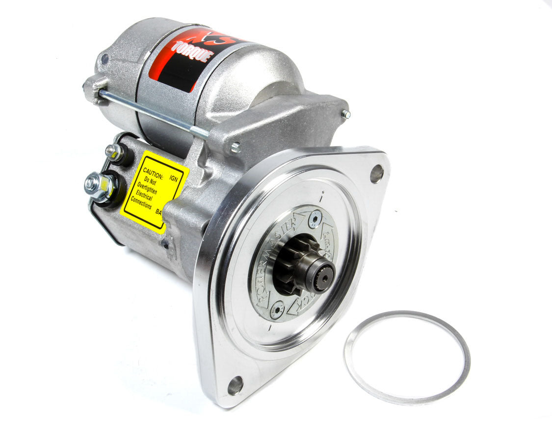 Starter - XS Torque - 4.4:1 Gear Reduction - Natural - 164 Tooth Flywheel - 3/8 in Depth - Small Block Ford - Each