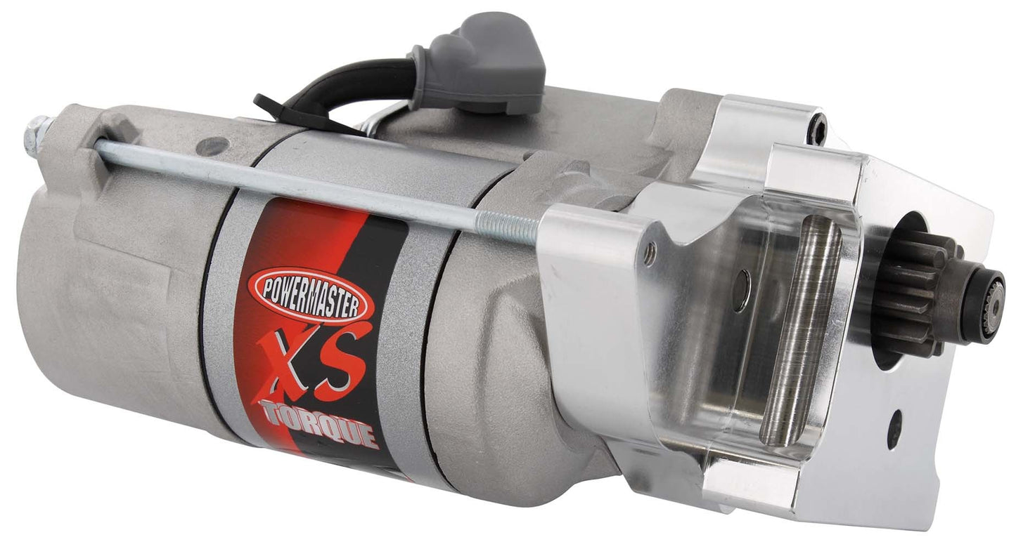 Starter - XS Torque - 4.1:1 Gear Reduction - Natural - 168 Tooth Flywheel - Grave Digger Passenger Side Mount - Chevy V8 - Each