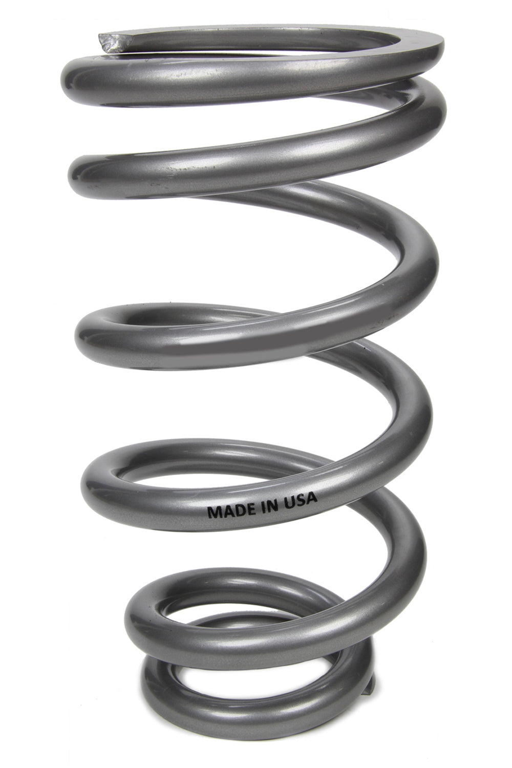 Coil Spring - High Travel - Coil-Over - 4.1 in ID - 10 in Length - 350 lb/in Spring Rate - Single Pigtail - Steel - Silver Powder Coat - Each
