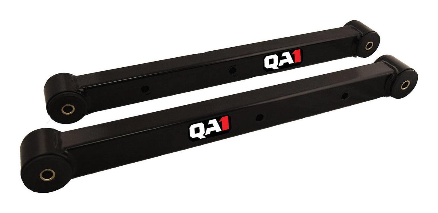 Trailing Arm - Rear - Lower - Tubular - Greasable - Polyurethane Bushings - Steel - Black Powder Coat - GM A-Body / B-Body 1978-88 / GM G-Body 1982-2002 - Pair