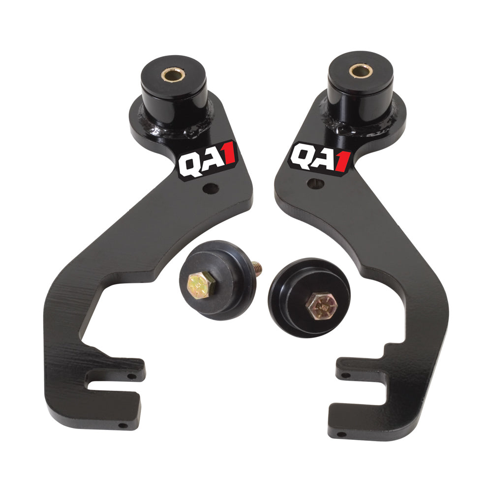 Traction Bars - Anti-Hop - Bolt-On - Graphite / Polyurethane Bushings - Steel - Black Powder Coat - GM A-Body / G-Body 1978-88 - Pair