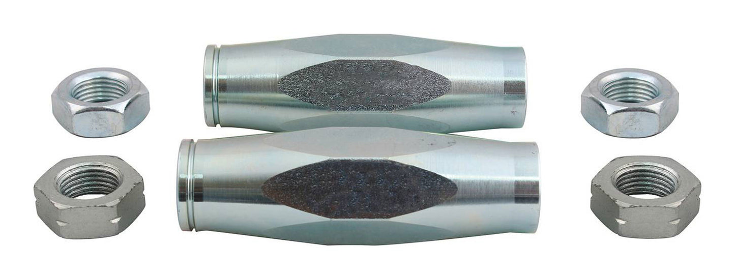 Tie Rod Sleeve - 5/8-18 in Female Thread - 4.875 in Long - Hex Tube - Steel - Zinc Oxide - GM B-Body / F-Body / X-Body - Pair