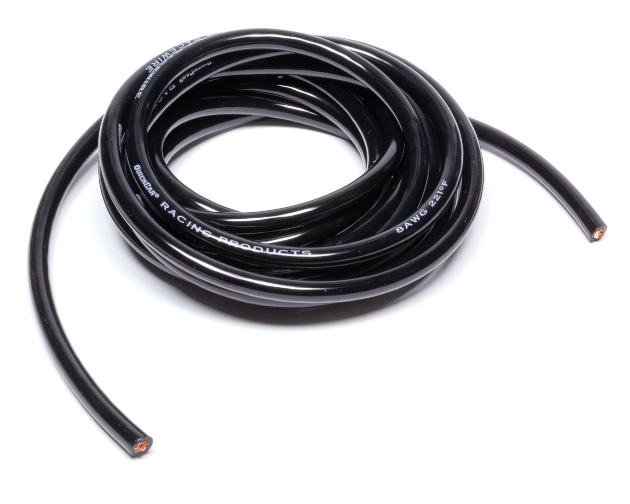 Wire - 8 Gauge - 10 ft - Silicone Insulation - Copper - Black - Each