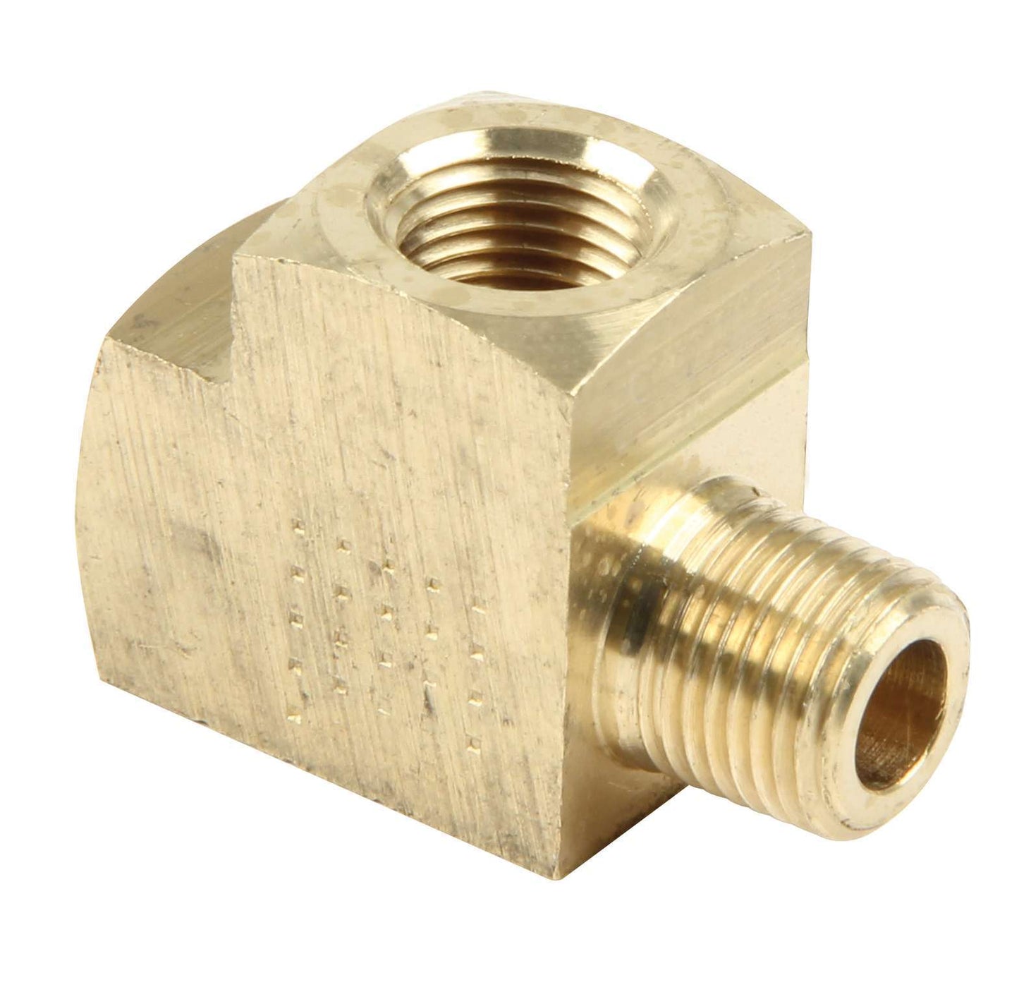Fitting - Adapter Tee - 1/8 in NPT Female x 1/8 in NPT Female x 1/8 in NPT Male - Brass - Each