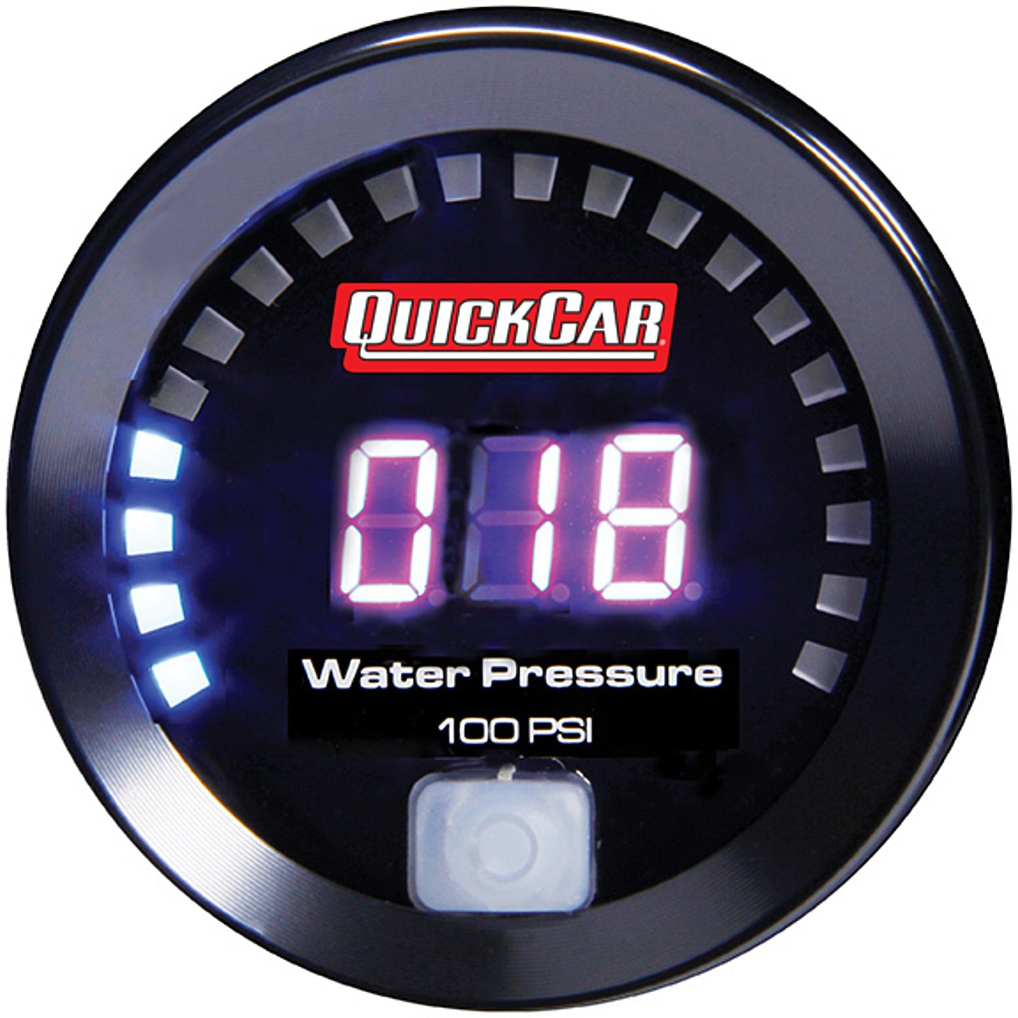 Water Pressure Gauge - 0-100 psi - Electric - Digital - 2-1/16 in Diameter - Black Face - Each