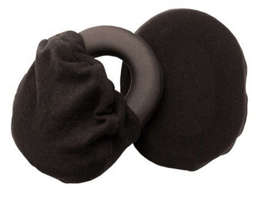 Headset Cushion Cover - Elastic - Cotton - Black - Over-Ear Headsets - Pair