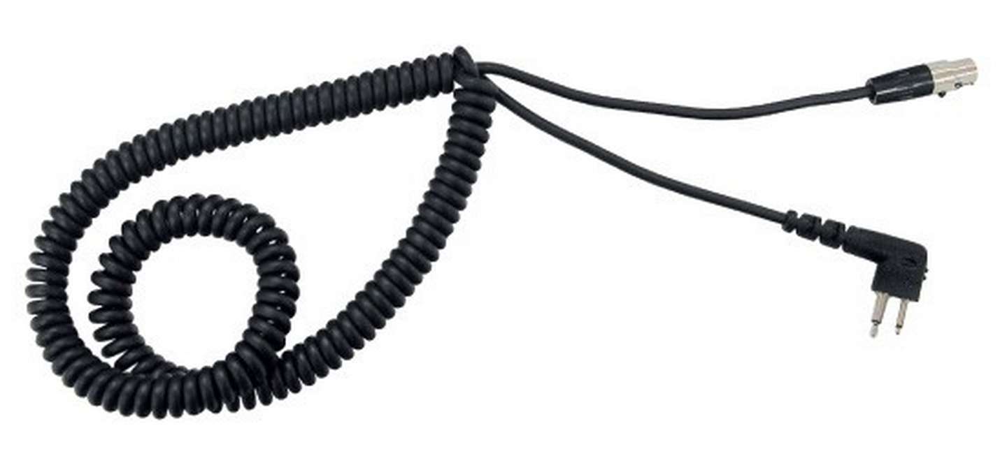 Headset Cable - Motorola Twin Pin - Spiral Cord - Each