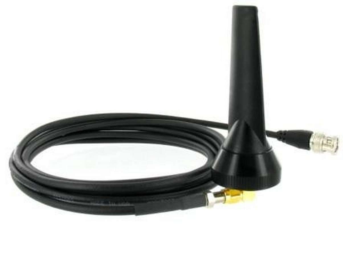 Antenna - 6 in Tall - 3DB Phantom - Roof Mount - 9 ft Cable - Steel - Natural - Racing Electronics Systems - Kit