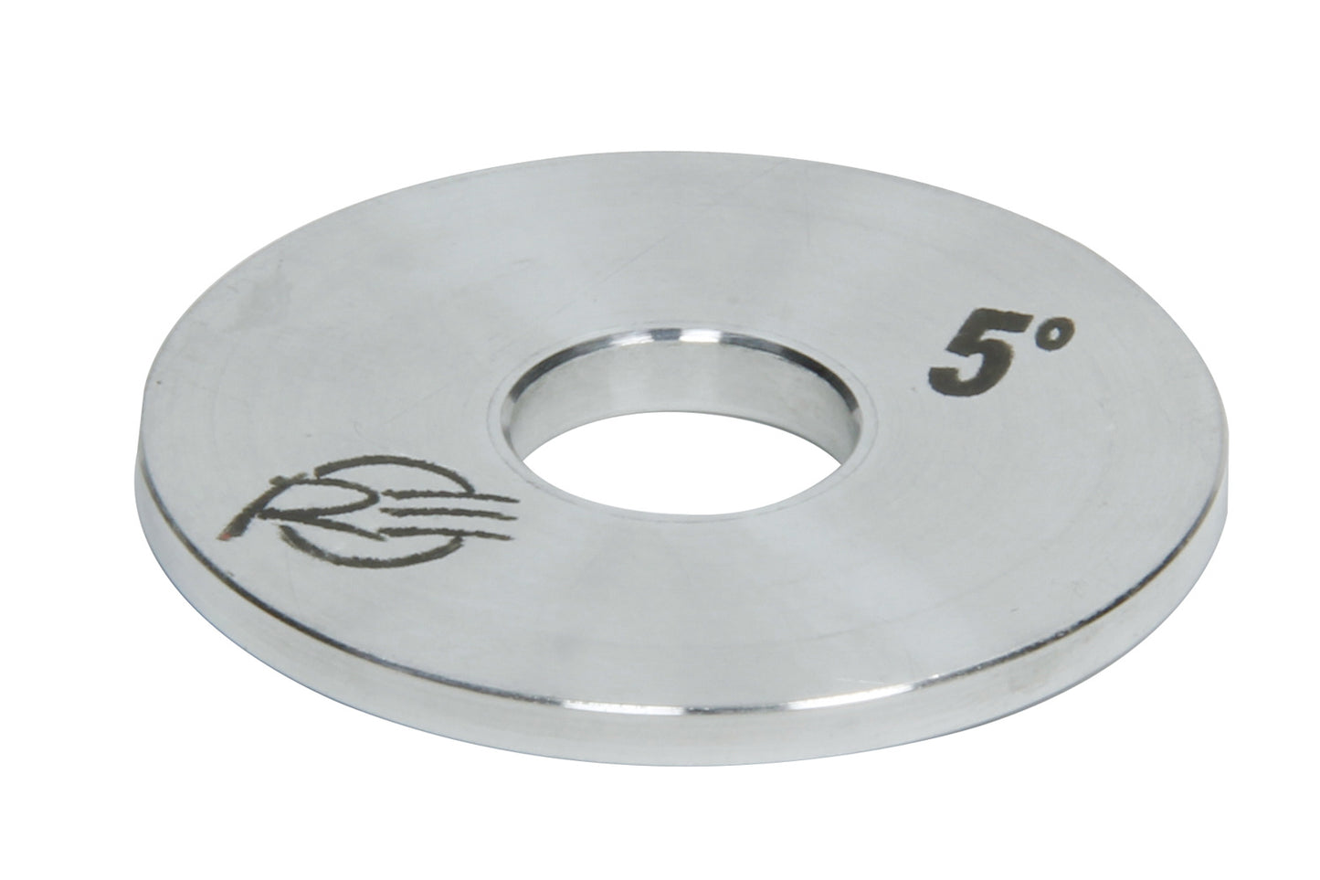 Tapered Washer - Bump Stop Divider - 2 in OD - 5/8 in ID - 5 Degree Taper - Aluminum - Clear Anodized - Each