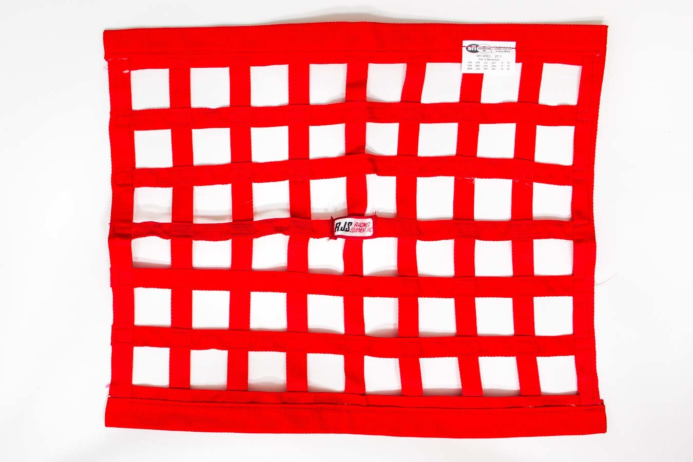 Window Net - SFI 27.1 - 1 in Webbing - 18 x 24 in Rectangle - Red - Each