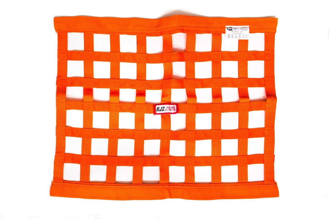Window Net - SFI 27.1 - 1 in Webbing - 18 x 24 in Rectangle - Orange - Each
