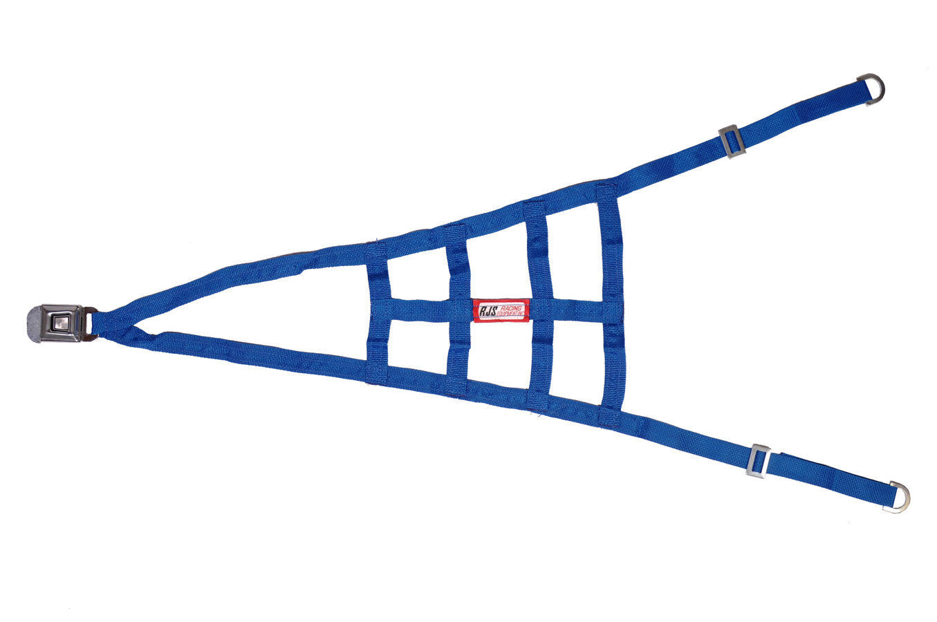 Roll Cage Net - Nylon Webbing - Triangle - Quick Release Buckle - Blue - Sprint Car - Kit