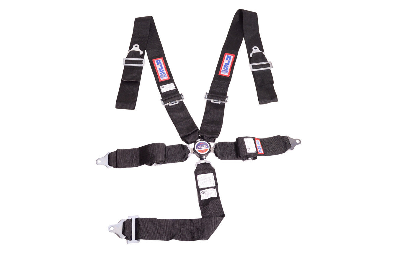 Harness - 5 Point - Camlock - SFI 16.1 - Pull Down Adjust - Bolt-In / Wrap Around - Individual Harness - Black - Kit