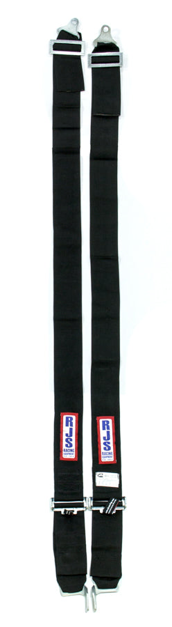 Shoulder Harness - Latch and Link - SFI 16.1 - 3 in Width - Pull Down Adjust - Wrap Around - Individual Harness - Black - Kit