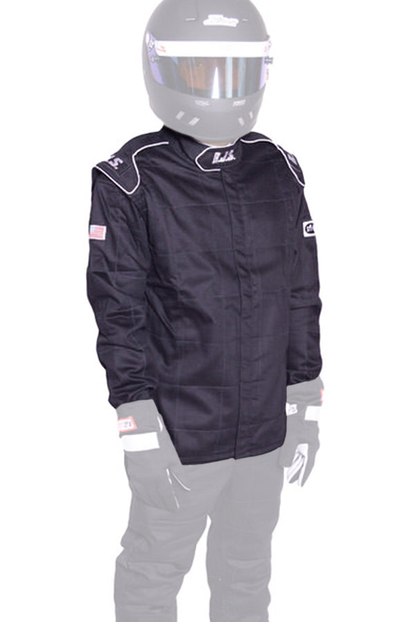 Driving Jacket - Elite Series - SFI 3.2A/1 - Single Layer - Fire Retardant Cotton - Black - Small - Each