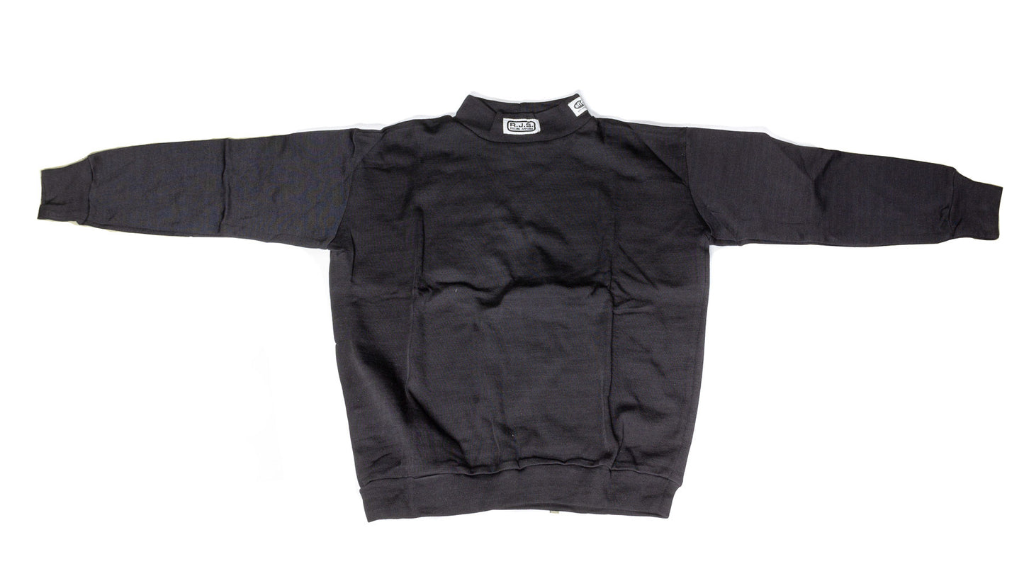 Underwear Top - SFI 3.3 - Long Sleeve - High Collar - Nomex - Black - X-Large - Each